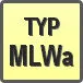 Piktogram - Typ: MLWa